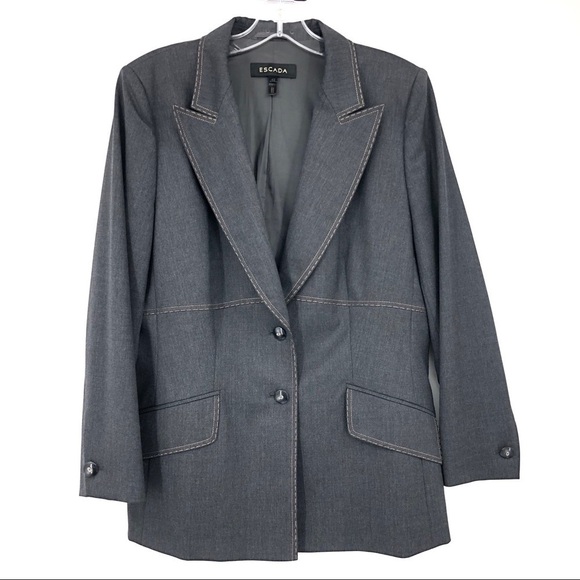 Escada Denim Look Blazer - Picture 1 of 7
